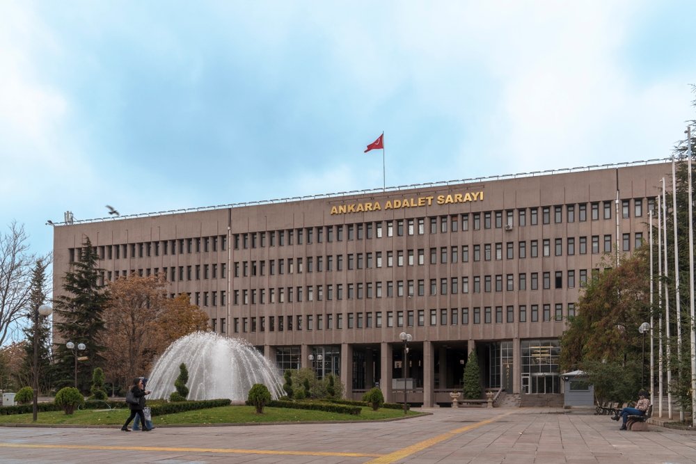 A view of the courthouse where the prosecutor's office is located in the capital Ankara, Türkiye, Dec. 1, 2018. (Shutterstock Photo)