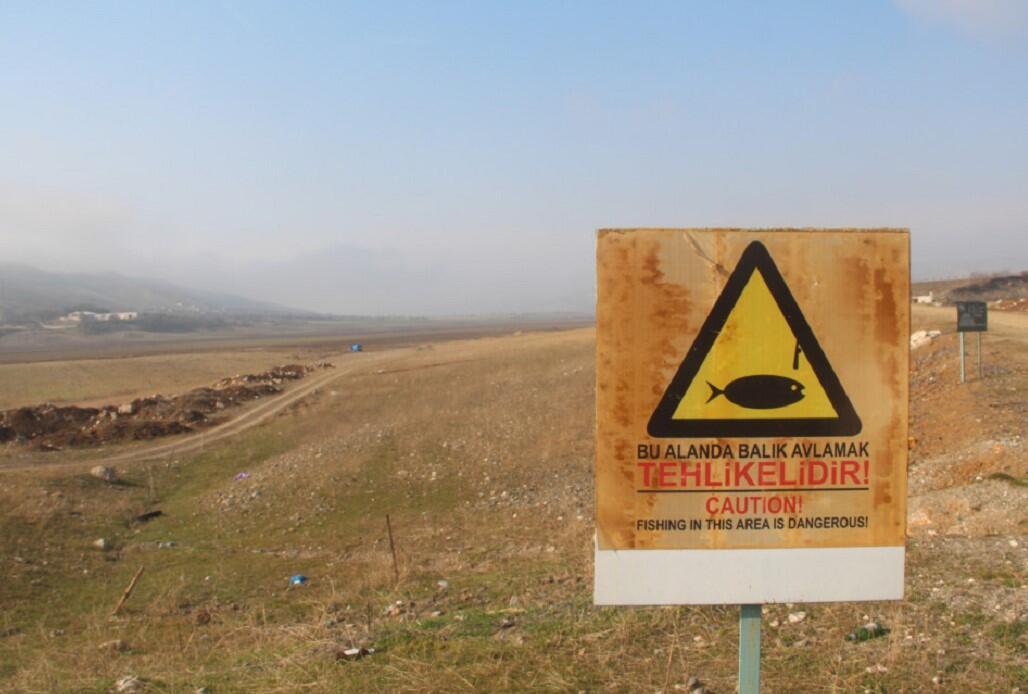 River feeding Keban Dam turns into small stream