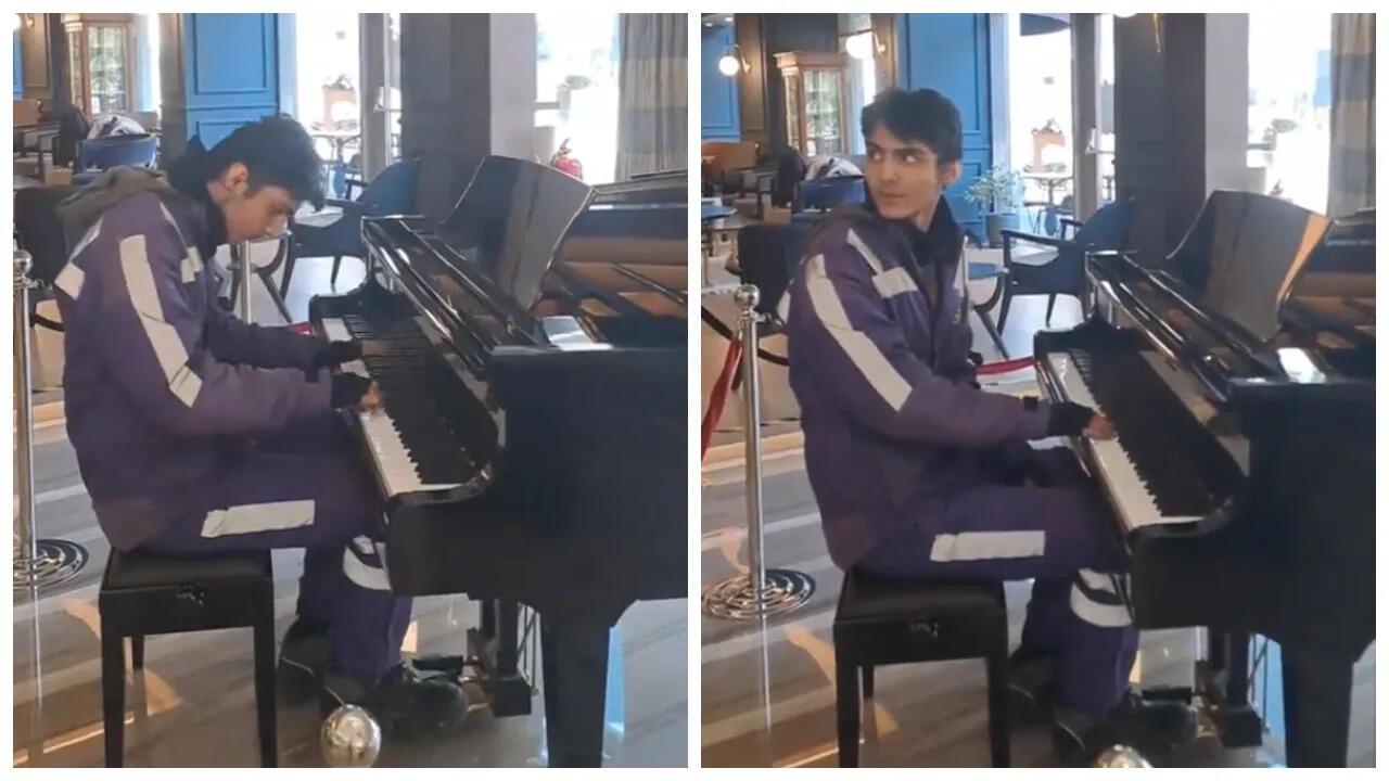 nyhetsvarsel-80x60-133 Courier grabs attention with his piano performance