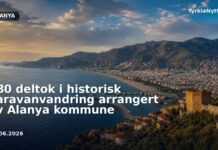 180 deltok i historisk karavanvandring arrangert av Alanya kommune