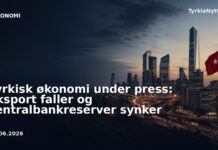 Tyrkisk økonomi under press: Eksport faller og sentralbankreserver synker