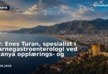 Dr. Enes Turan, spesialist i barnegastroenterologi ved Alanya opplærings- og