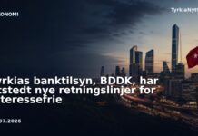 Tyrkias banktilsyn, BDDK, har utstedt nye retningslinjer for interessefrie