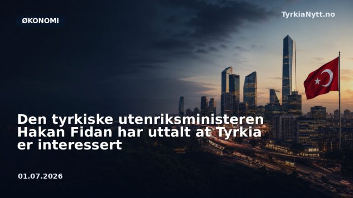 Den tyrkiske utenriksministeren Hakan Fidan har uttalt at Tyrkia er interessert