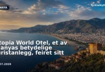 Utopia World Otel, et av Alanyas betydelige turistanlegg, feiret sitt