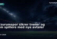 Erzurumspor sikrer trener og fem spillere med nye avtaler