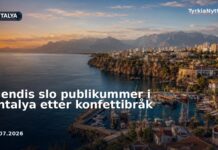 Kjendis slo publikummer i Antalya etter konfettibråk