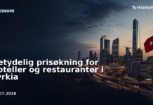 Betydelig prisøkning for hoteller og restauranter i Tyrkia