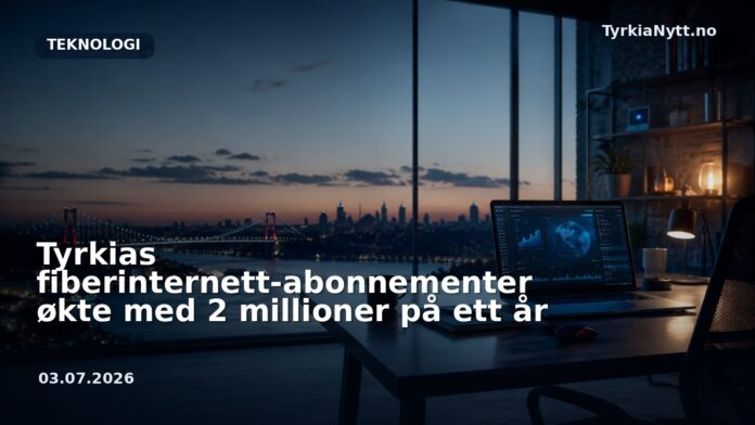 Tyrkias fiberinternett-abonnementer økte med 2 millioner på ett år