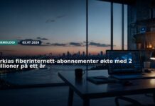 Tyrkias fiberinternett-abonnementer økte med 2 millioner på ett år