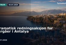 Dramatisk redningsaksjon for turgåer i Antalya