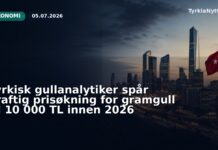Tyrkisk gullanalytiker spår kraftig prisøkning for gramgull til 10 000 TL innen 2026