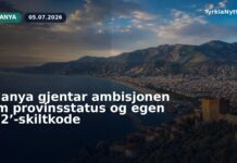Alanya gjentar ambisjonen om provinsstatus og egen ’82’-skiltkode